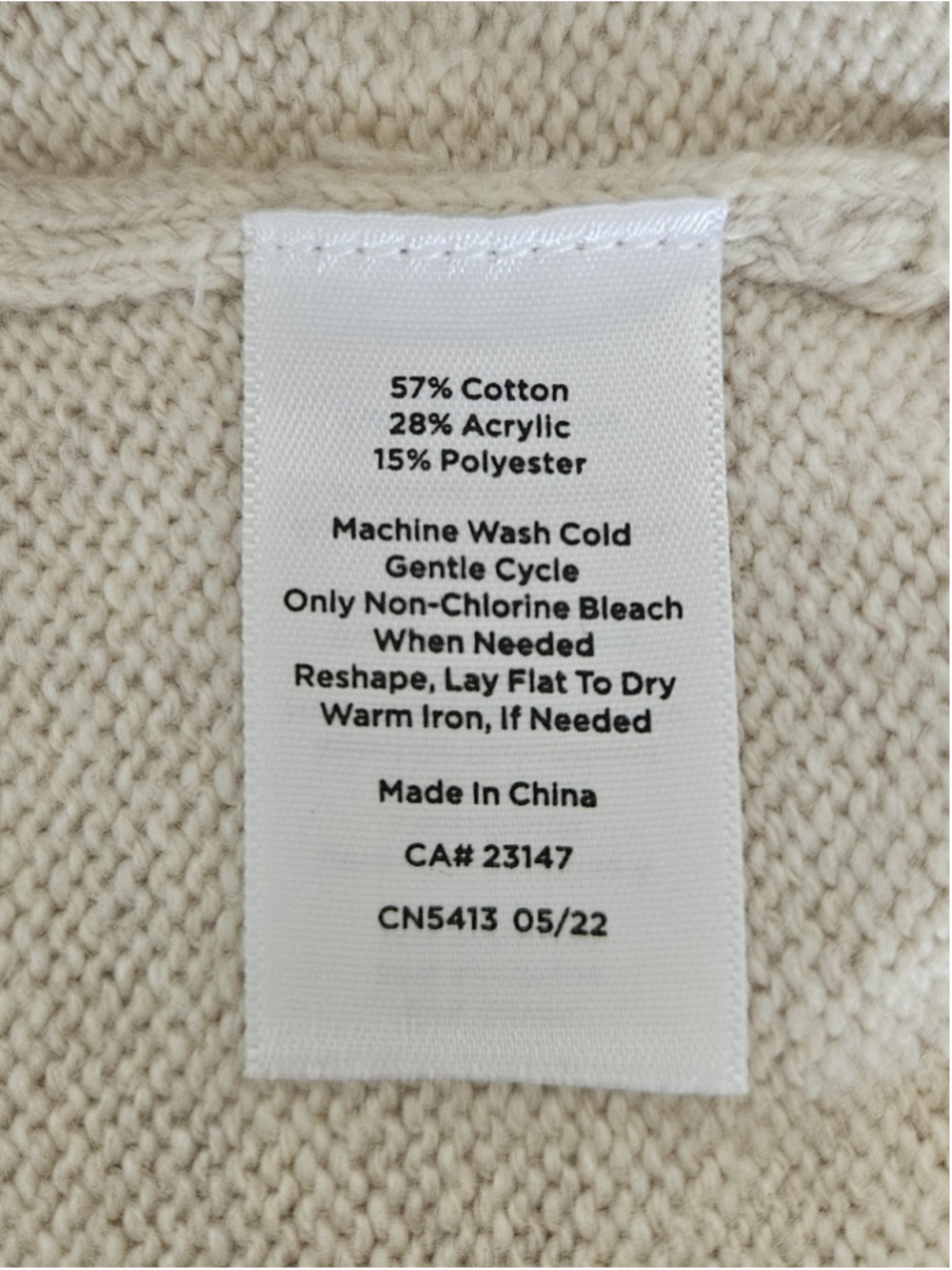 Talbots Petite Fox Fair Isle Button Shoulder Crewneck Sweater Beige Orange Fall - Picture 6 of 8